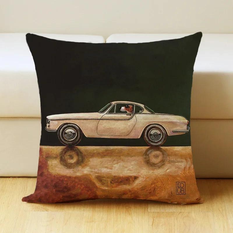 Cartoon Dog Pet Animal Print Sofa Cushion Cover Pillowcase Home Decor Party Car Bedding