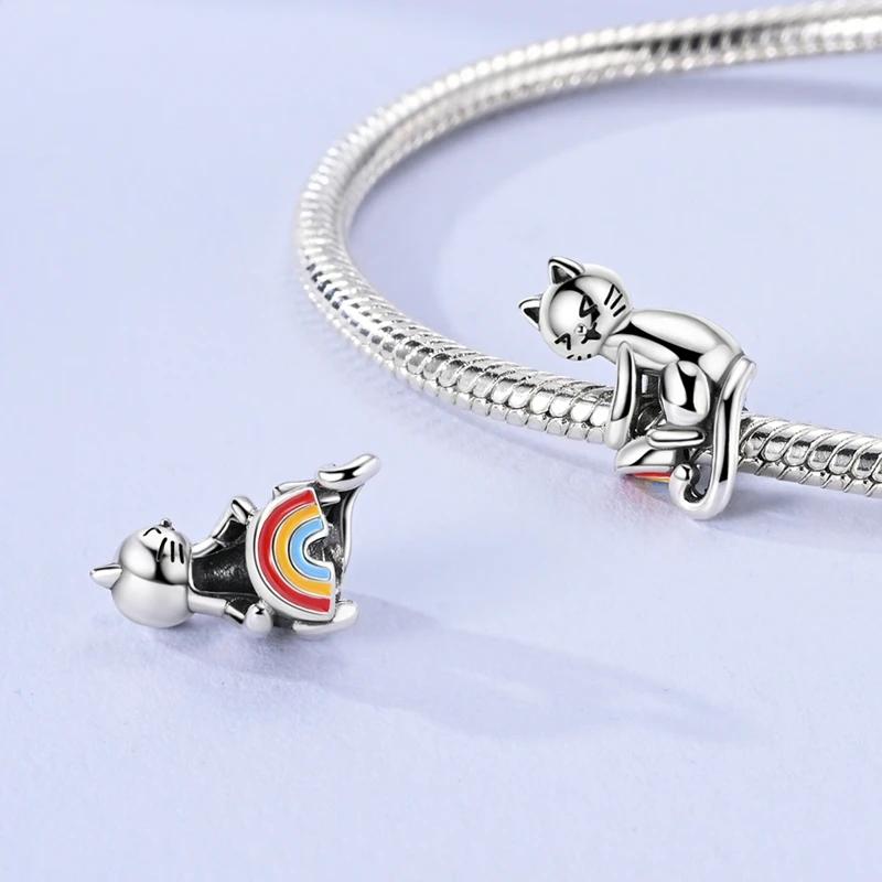 

Naughty Cat Seesaw Bead Components Copper Metal Plated Authentic Original Bead Components Compatible With Authentic Original Charm Bead Components