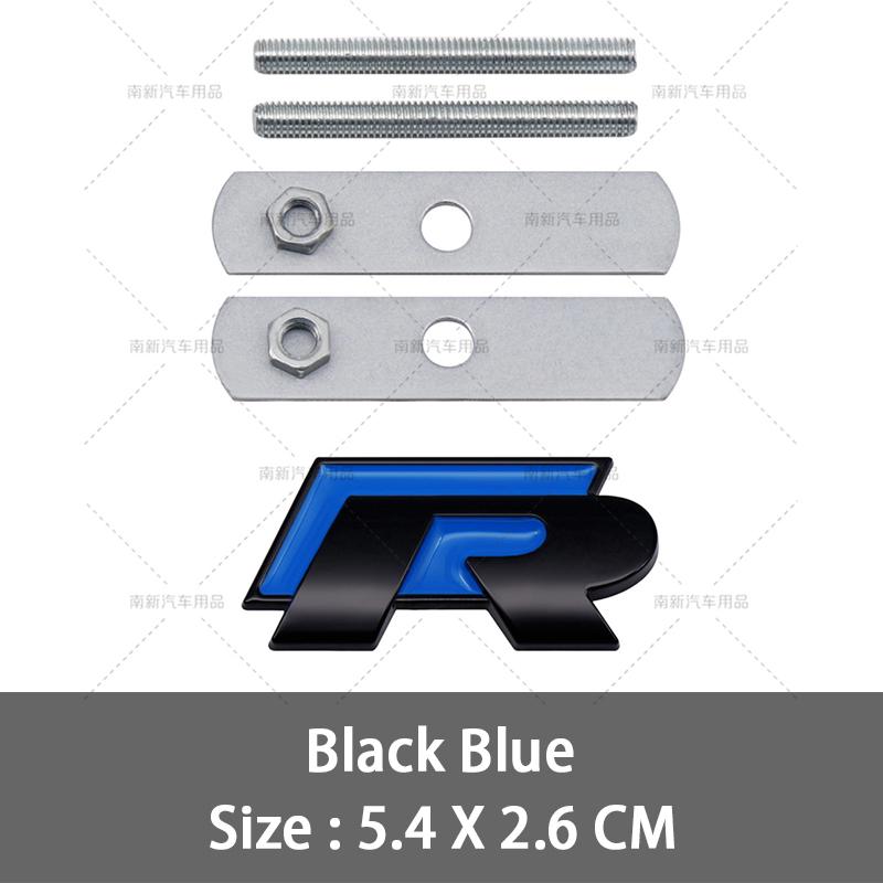

3D Metal R Grill Emblem Badge Emblem For Golf GTI Polo Tiguan Passat Sagitar Magotan