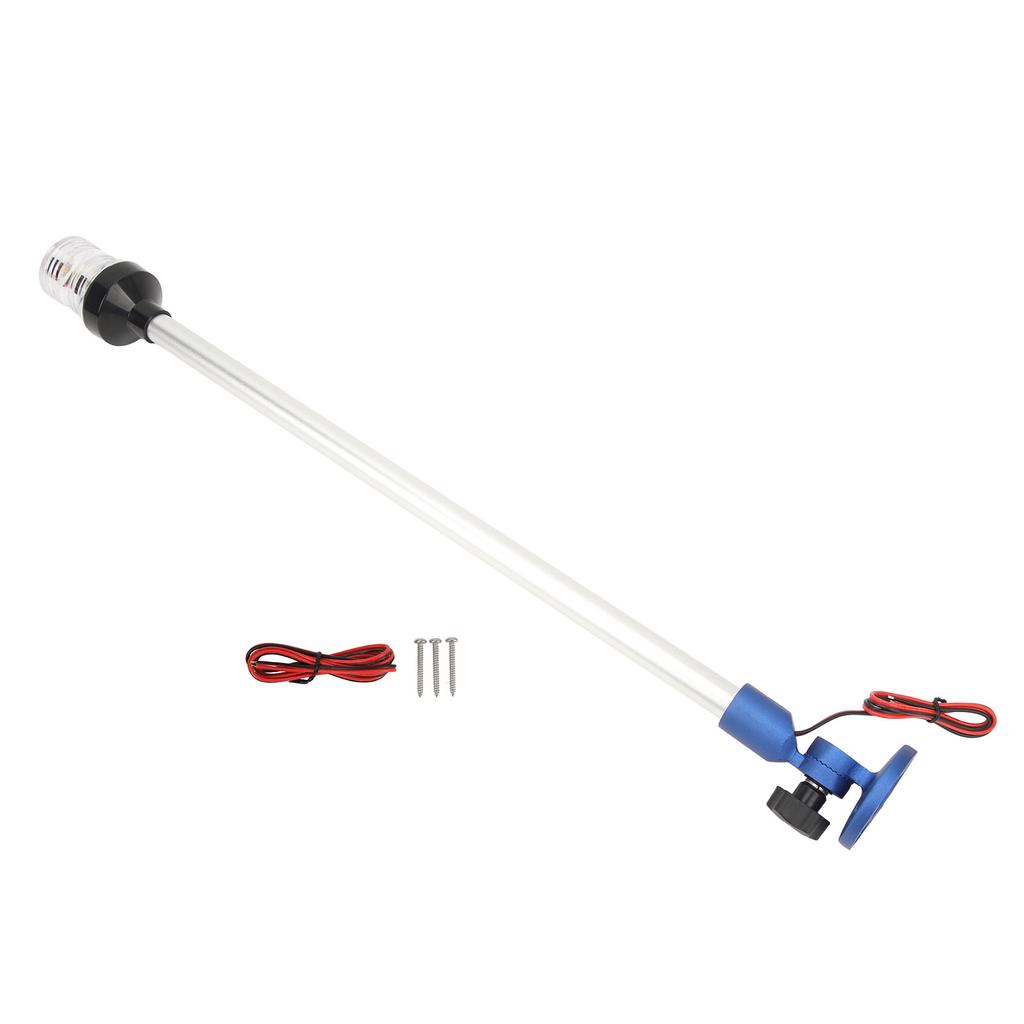 24in Boat   Light 360 degrees  All Round Rotating LED Stern Pole Light Aluminum Alloy Base for Yachts Marine