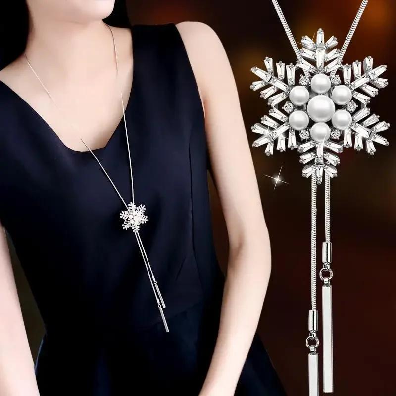 Classic Geometric Irregularity Pendant Long Necklace for Women New Sweater Accessories Cute Gifts Hip Hop Jewelry