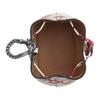 Coach 12 Chain Shoulder Strap Cherry Print Cow Leather Handbag Women's White