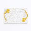 Mother Of Pearl Resin Tray With Gold Leaf Handles – Luxury Décor