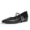 2026 Flats Mary Janes Shoes Women Spring Autumn Elegant Red Buckle Strap Shoes Ladies Shallow Casual Streetwear Loafers