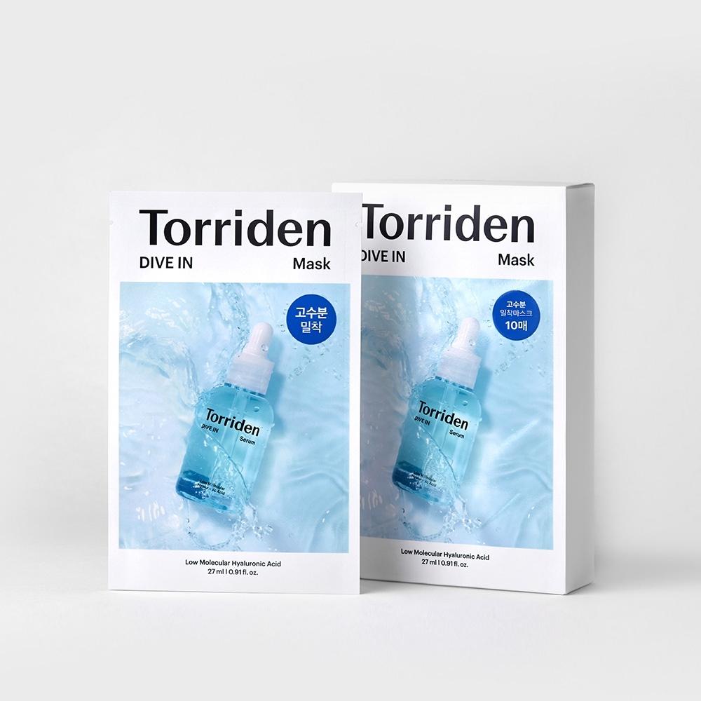 

Torriden Dive In низкомолекулярная маска с гиалуроновой кислотой 27 мл, 10 листов
