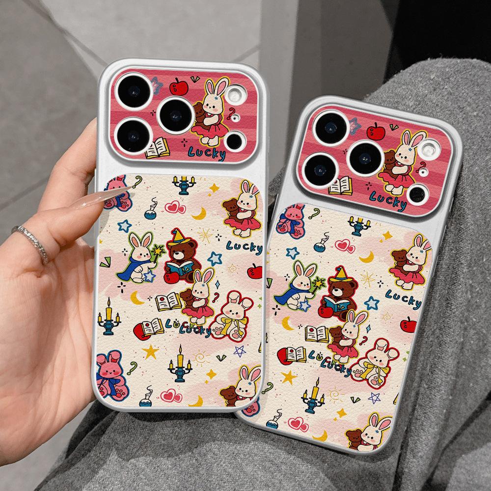Applicable to iPhone17promax Apple bear mobile phone case, anti-drop Corning case, Apple 16 men's and women's 15 generation