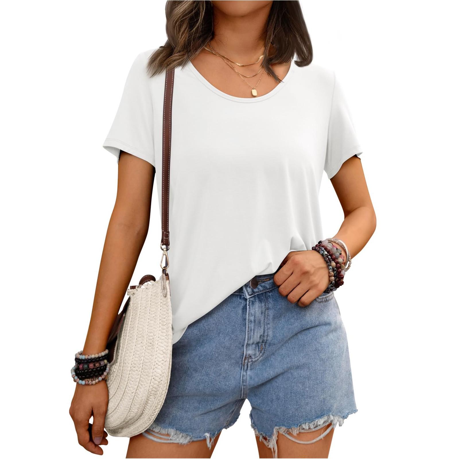 

Женские базовые футболки с короткими рукавами и изогнутым краем, летние топы, облегающие футболки, одежда