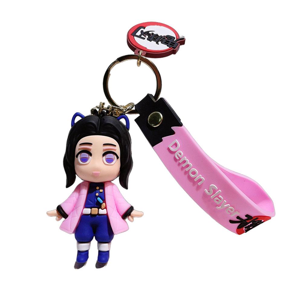 Anime Figure Demon Slayer Keychain Car Cartoon Backpack Pendant Handmade Christmas Gifts kids birthday Lightweight Carry Portable Mini Cute