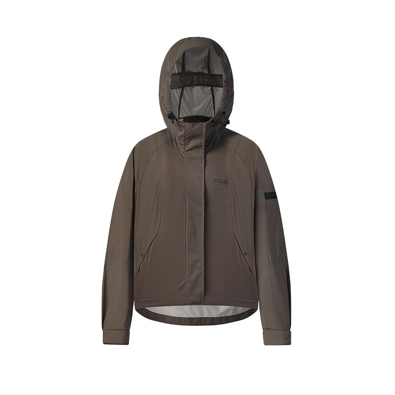Fila Athletics Urban Explore Series Fashion Sports Outdoor Warm Loose Hooded Woven Jacket Women Jackets A11W538703F-BN