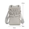 Fashion PU Leather Hairdressing Scissors Bag Large Capacity Durable Hairstylist Waist Bag Haircut Bag Crossbody Scissors Tool