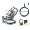 Male Chastity Device Stainless Steel Cock Cage Hollow Breathable Penis Sleeve Erotic Urethral Lock Ring Adult Sex Toys for Men