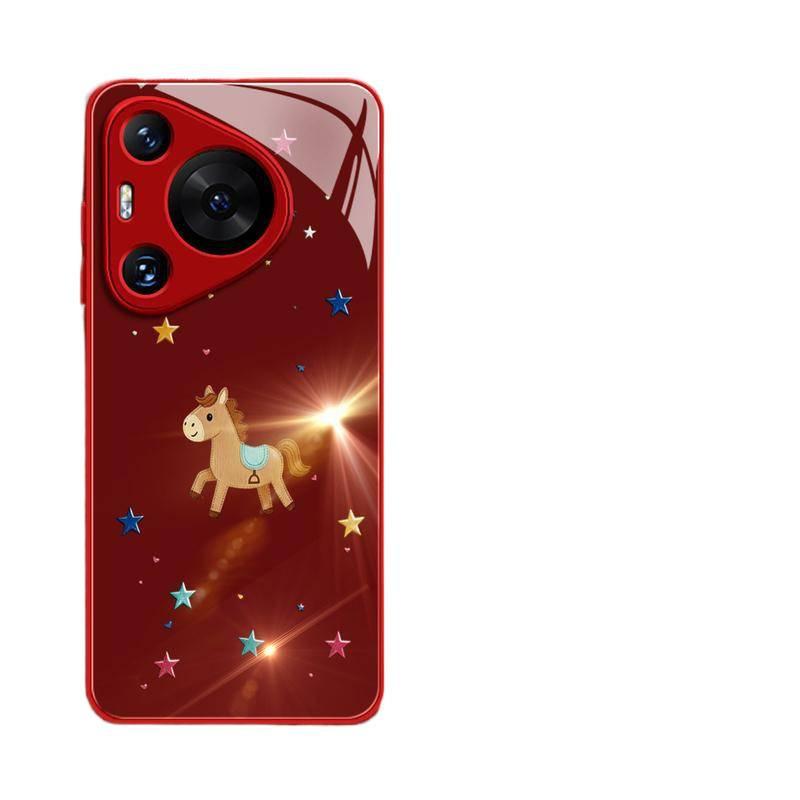 Applicable To Huawei Pura70pro Mobile Phone Case New Pura80 Case P70 Year of the Horse Protective Case P60art Advanced