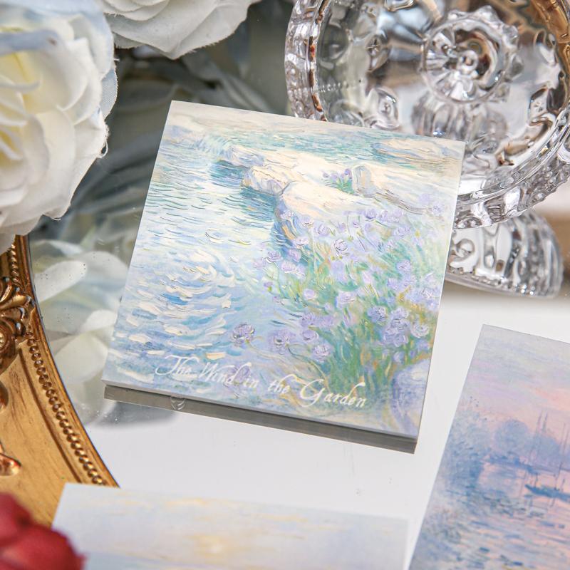 90sheets Light Dream Series Ins Landscape Illustration Material Notes Creative Handbook DIY Scrapbook Aesthetic Craft Paper