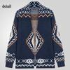 Cardigan casual da uomo, di media lunghezza, con collo a scialle vintage, a maniche lunghe, lavorato a maglia, con bottoni, maglione spesso invernale, in maglia, per uomo