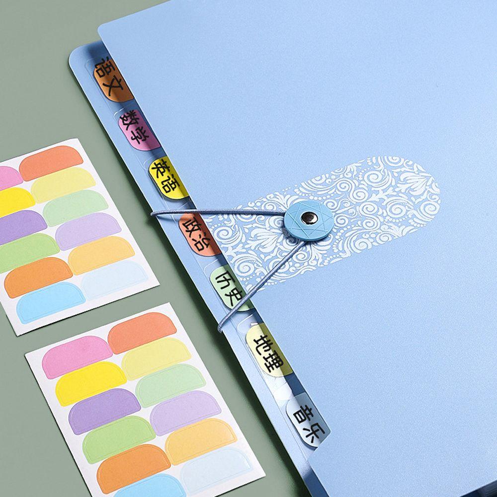 Folder With Label Card Classification Storage Organ Bag Paper Organizer File Folder Filing Products