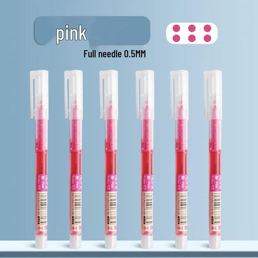 Large Capacity Colored Rollerball Pen - Quick-Drying, Carbon Neutral Ink, Water-Based, Ideal for Signatures and Journaling