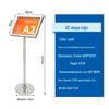 Stainless Steel A2 Slanted Standing Sign