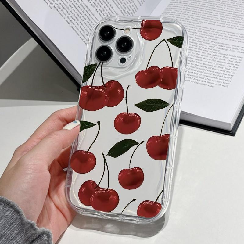 Genomskinligt vinrött körsbärsfodral för Huawei Honor 400 200 Pro 90 Lite X5C X7D X9DX6B X8B X7B X9B X5B X6C X8C X6A X8A X7A X9C X5
