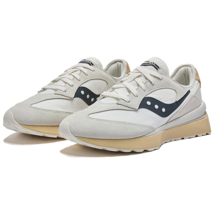 Saucony Jazz Renew V2 Comfortable Fashion Low-Top Lifestyle Shoes Unisex sneaker White Gray Black S79080-4