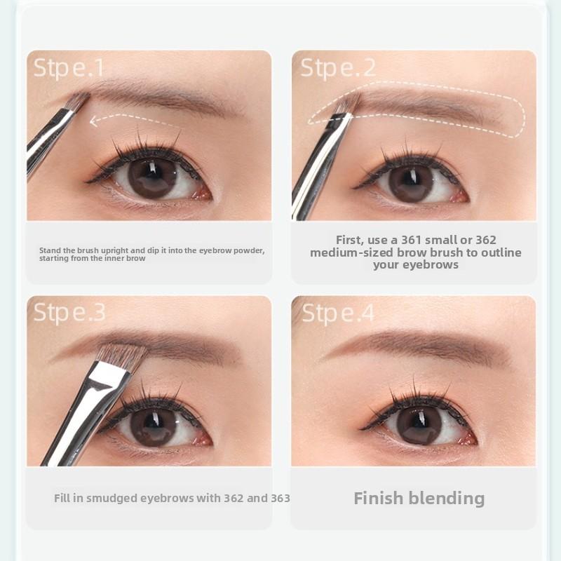 1PC GUOXIAONIU Super Thin Eyeliner Brush Portable Eyebrow Brush The Eyes Place Precise Detail BrushMultipurpose Cosmetic Tool