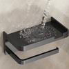 Plastic Toilet Paper Holder Wall Mounted Toilet Organizer Rack  Bathroom Use