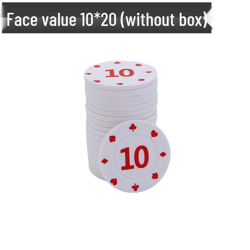 Boxed Set: 100 Plastic Baccarat Mahjong Poker Machine Tokens