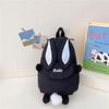 Girls' Cute Rabbit Backpack - Korean Style, Double Shoulder School Bag