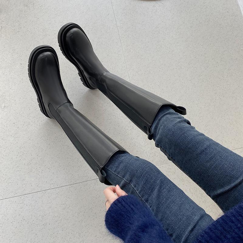 Long boots women's new autumn and winter British style retro boots, long boots but knee-high knight boots