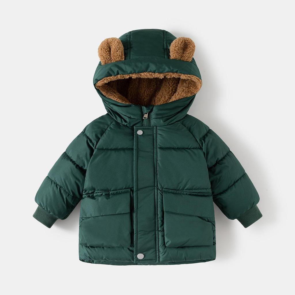 Stilvolle Koreanische Baumwolljacke für Kinder - Unisex Verdickte Herbst/Winterjacke 2025