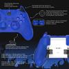 PlayVital Cute Demon Silicone Cover for Xbox Elite Wireless Controller Series Includes Thumb Grip Caps 2, (Blue)