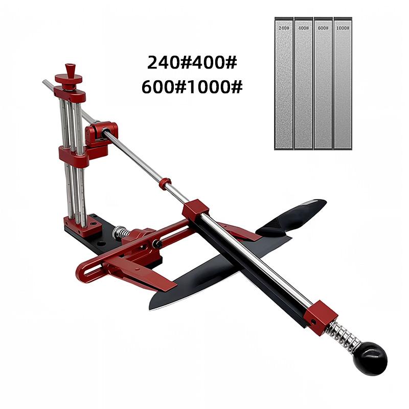 360° Rotation Flip Fixed-Angle Knife Sharpening Kit -Professional Knife Sharpener with Whetstones -Abrasive Holding System Tools
