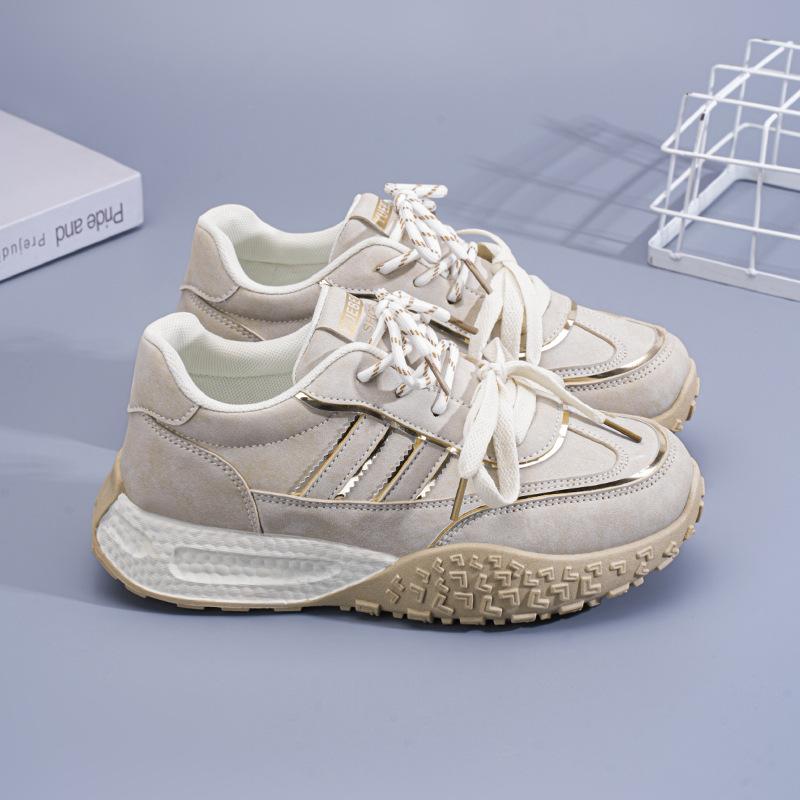 

2025 summer women s shoes new breathable shoes children Korean version versatile platform sports shoes casual ins dad shoes women 40