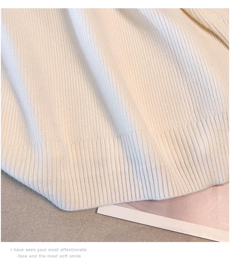 Plus Size Women's Thickened V-neck Sweater Knitwear, Bust 150/160 Cm, 200-350 Lbs, 8056