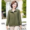Mid-Aged Women's Stylish Spring Windbreaker Jacket