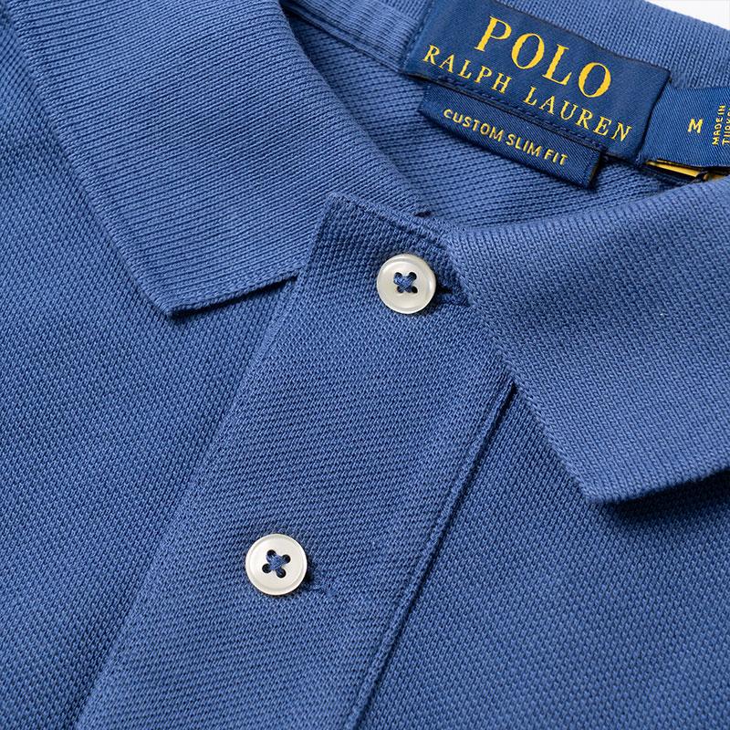 Polo Ralph Lauren Solid Color Logo Embroidered Short Sleeve Polo Shirt Men Tops Royal-Blue 710680784-322