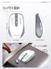 Bluetooth Mouse Approval Mouse with 2400 Quiet Medium Ergonomic Stylish White Compatible with and iPad OS Battery-powered [Technical Certified]