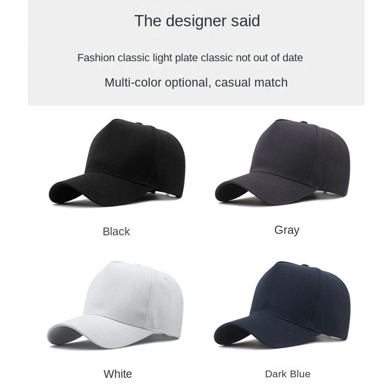 Baumwolle Großer Kopf Mann Übergröße Baseballkappen Herren Outdoor Übergröße Sportkappen Papa Übergroße Truckerkappe 56-61cm 62-65cm