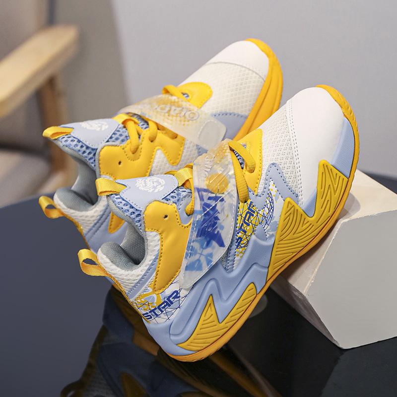Boys Shoes Autumn 2025 New Children's Sports Shoes Medium and Older Children's Basketball Shoes Boys Training Shock-absorbing Running Shoes