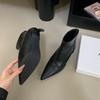 Fashion Fashion Stretch Women Ankle Boots Shoes Zippers Footwear Pointed Toe Ladies ShorBoots With Square Heels Shoes Female Pumps