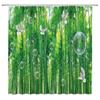 Green Tropical Plants Shower Curtain Bathroom Waterproof Polyester Shower Curtain Leaves Printing Curtains for Bathroom Shower