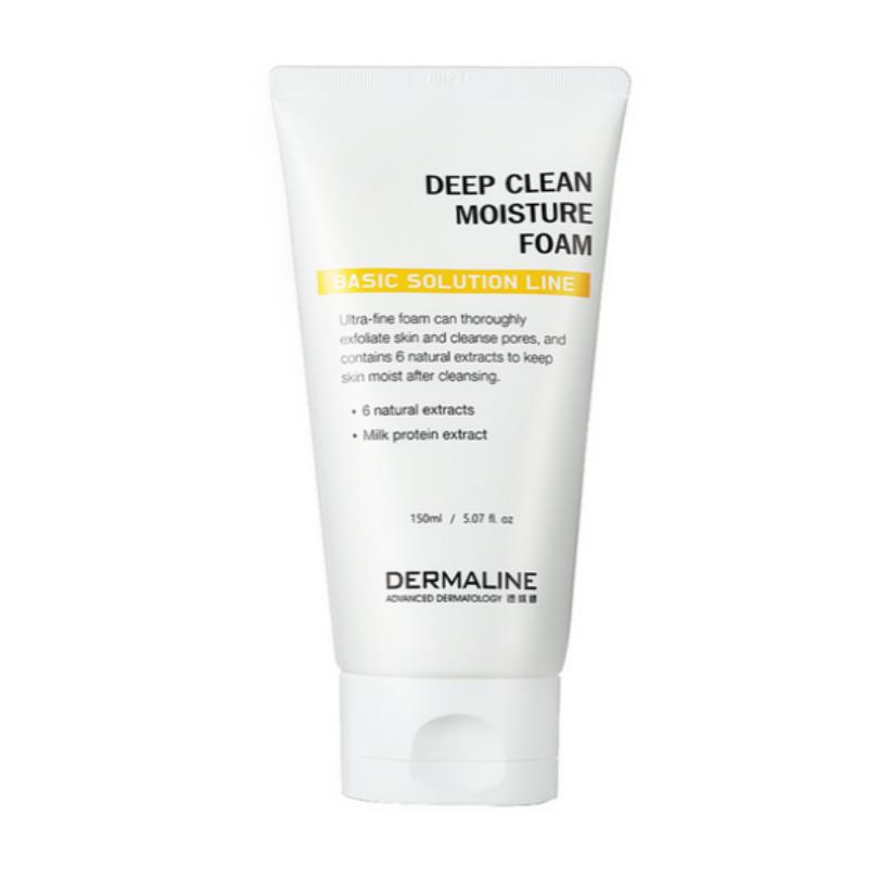 DERMALINE Deep Clean Moisture Foam 150g Korea Beauty