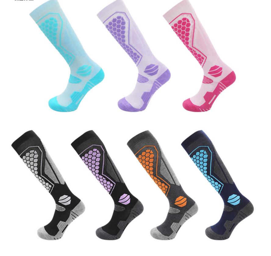 Unisex Merino Wool Ski Socks - Thick, Long Tube for Autumn/Winter, Anti-Cold for Warmth