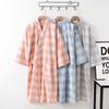 double after gentle on the cotton room autumn [ASHE RANGEEL] Pajamas, gauze, printed, bathrobe, 100% cotton, jinbei, women's, men's, women's, yukata,