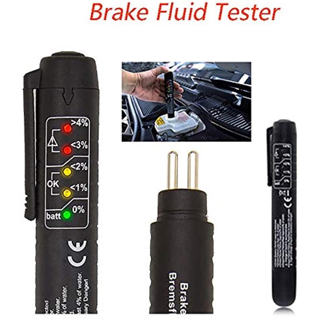 Brake Liquid Tester 5 Led Automatic Diagnostic Brakes Test Pen Portable Vehicle Auto Brake Tester For Dot3 Dot4