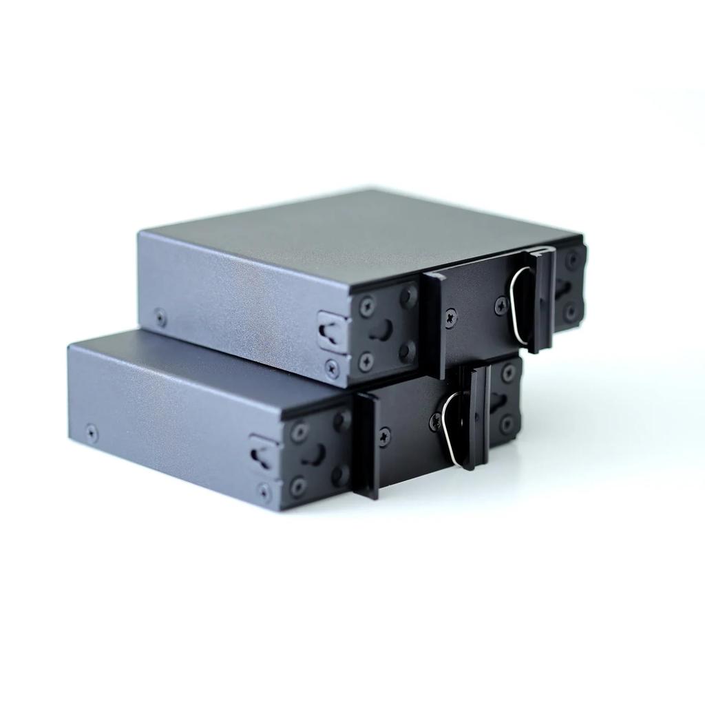 Nastavení převodníku médií WIWAV Industrial Ethernet, tiché použití, WDH-2ET1FX-DC 10/100 Mbps, 3portový (2 kusy)/Není vyžadováno/Úspora energie/Bez ventilátoru