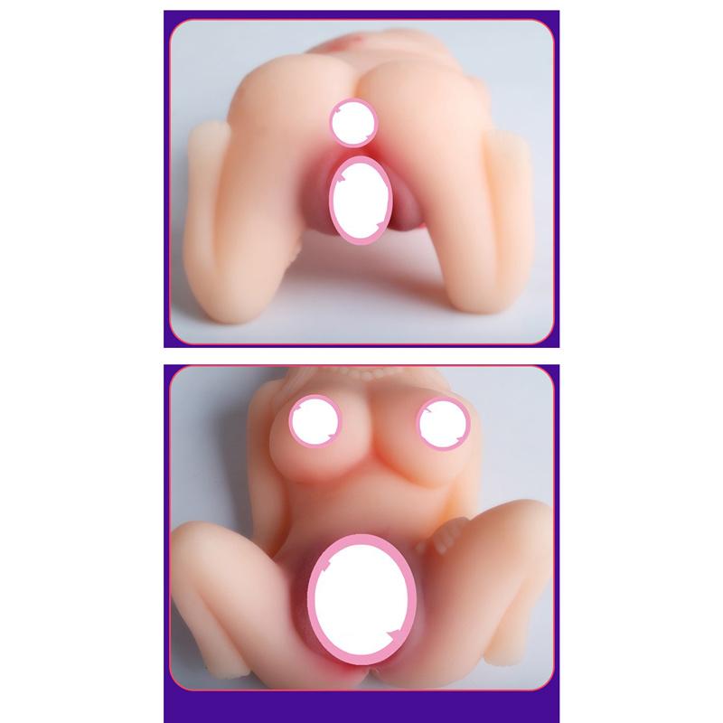 Handmade Simulation Full Body Soft Realistic Vagina+anus Sex Doll Airplane Cup Male Masturbator Adult Toy for Men