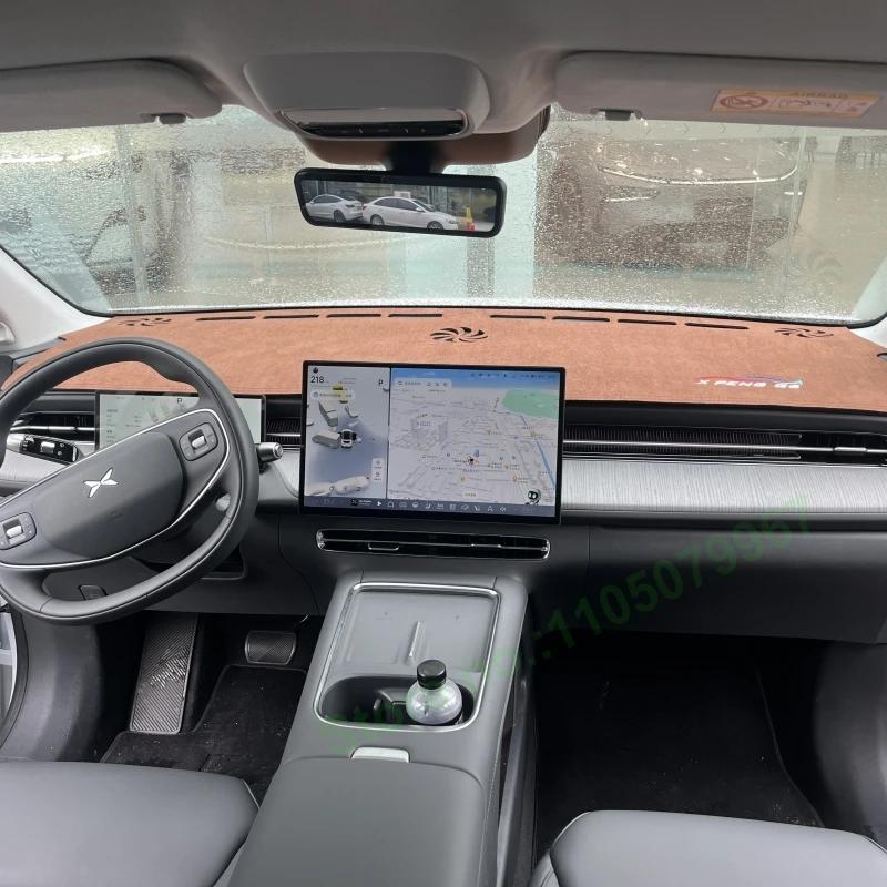 Anti-slip Suede Leather Darsboard Mat For Xpeng G6 Sun Protection Heat Insulation Car Interior Decoration Sunade Pad
