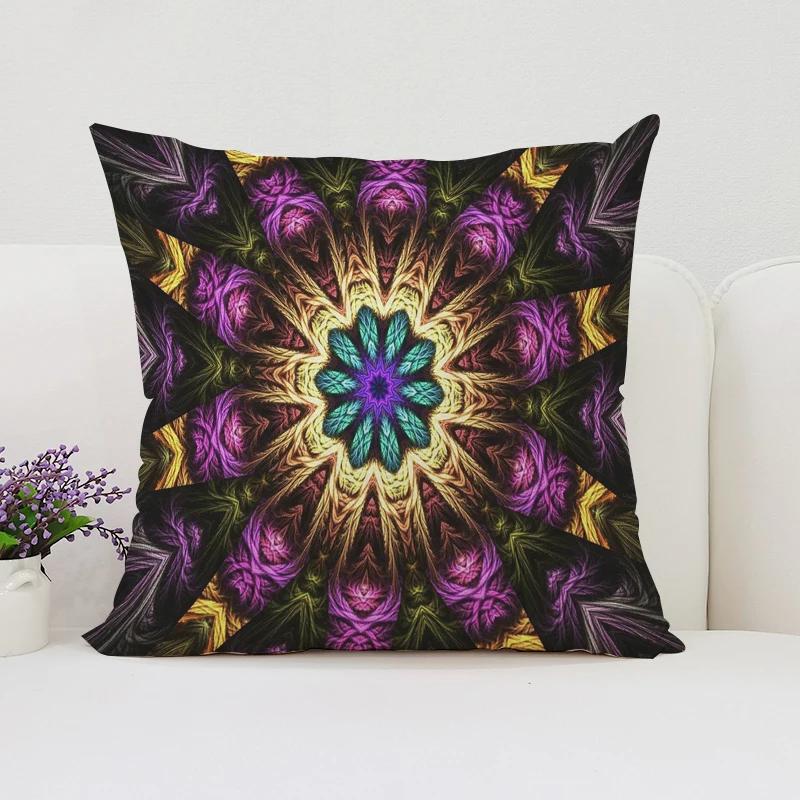 

45x45см Наволочка на подушку в богемном стиле, двусторонняя с принтом, чехол для диванной подушки, поясничная подушка для стула, подушка для сна в кровати, домашние подарки 12x12Inch