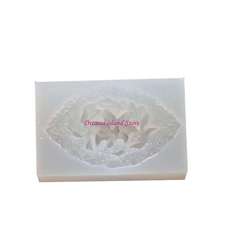 Moulds Flower Shaped Hand-Making Soap Molds Clay Mould Epoxy Resin Molds HX6C