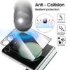 Inner & Outer Full Coverage Screen Protectors for Samsung Galaxy Z Flip 7 Tempered Glass Films with Easy Installation Kit